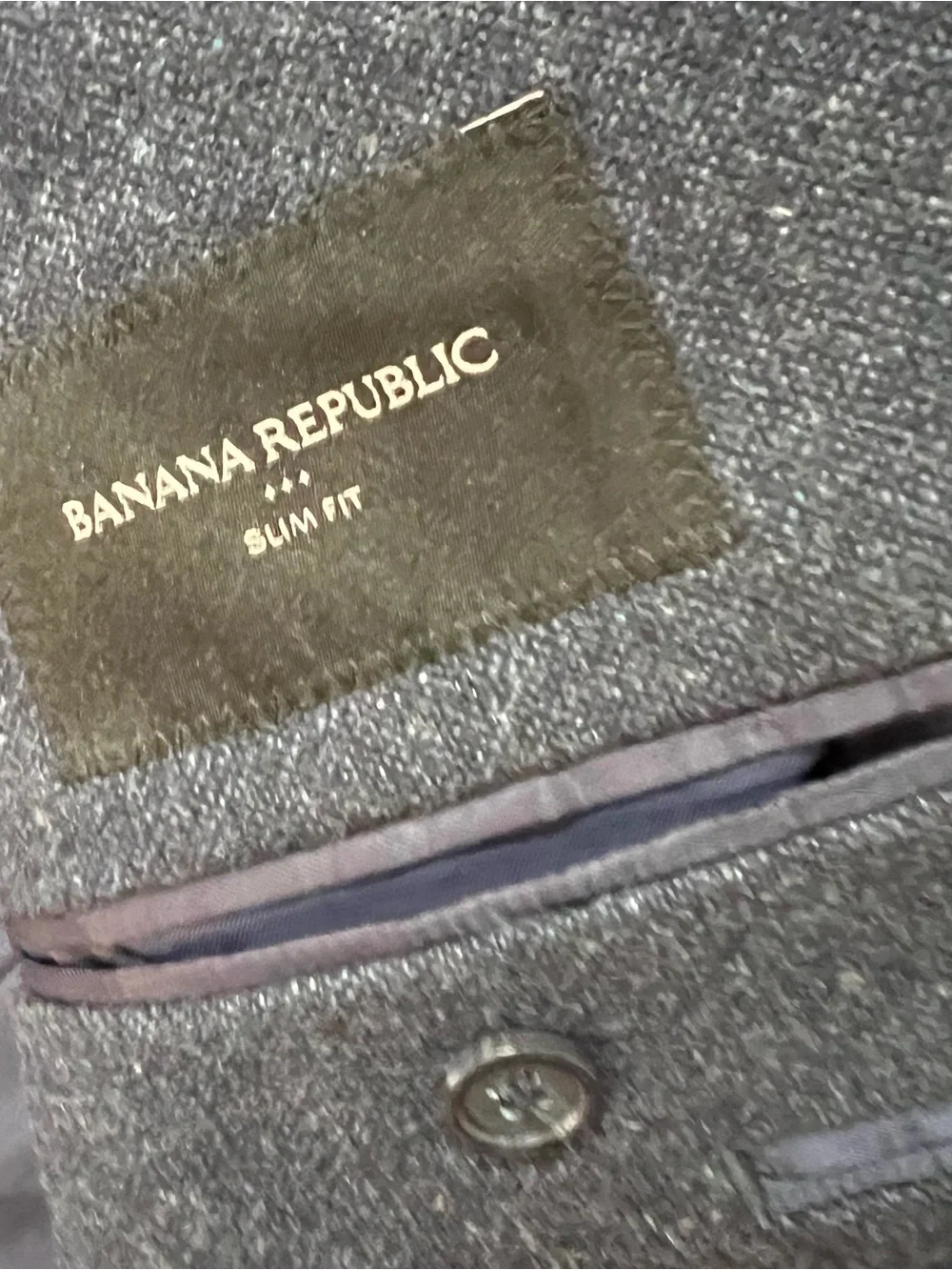 Banana Republic Men's Navy Blue Blazer Slim Fit 44R